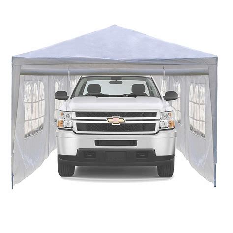 Buy 4x2.1m rooftop tent, manual folded car umbrella, portable auto protection car tent sunshade, movable carport canopy for outdoor camping tent at walmart.com Garage Carport Canopy Tent 30x10 Portable Outdoor Event