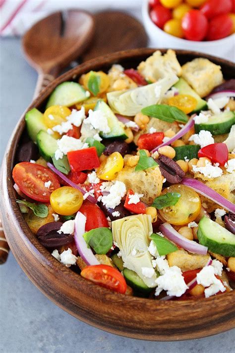 Greek Panzanella Salad Recipe Two Peas And Their Pod