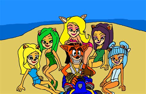 Crash Bandicoot Swimsuit Tawna And Trophy Girls By 9029561 On Deviantart