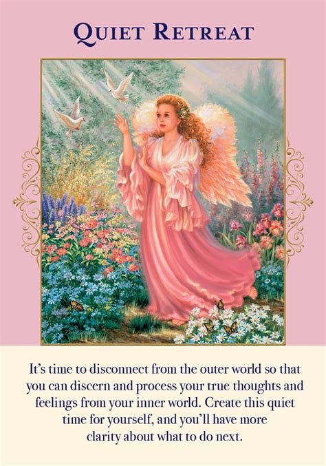 Oracle Card Quiet Retreat Doreen Virtue Official Angel