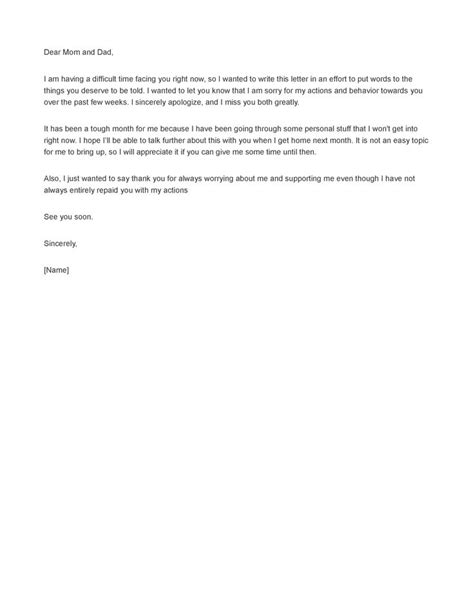 Sample Apology Letter To Parentsletter Of Apology Business