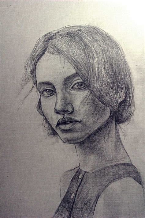 Рисуем портрет карандашом поэтапно Лицо набросок Рисование людей
