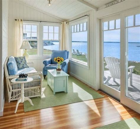 Comfy Sunroom Decorating Design Ideas 25 Cottage Interiors Beach