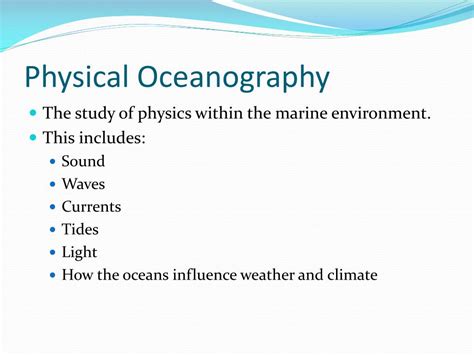 Ppt Unit 5 Physical Oceanography The Motion Of The Ocean Powerpoint