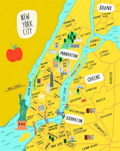Map Of Manhattan Tourist Attractions Sightseeing And Tourist Tour