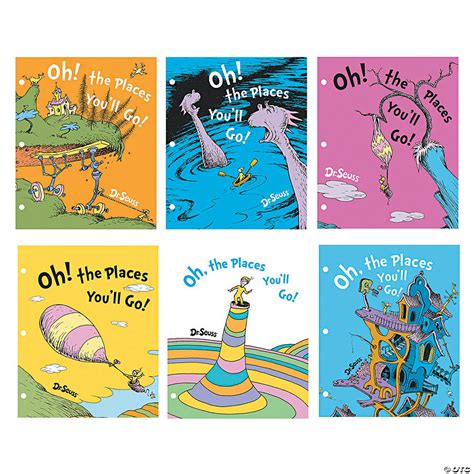 dr seuss™ oh the places you ll go pocket folders oriental trading