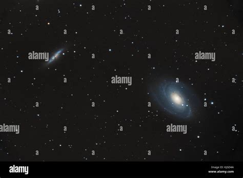Astronomic Photography Of M81 And M82 Galaxies Stock Photo Alamy
