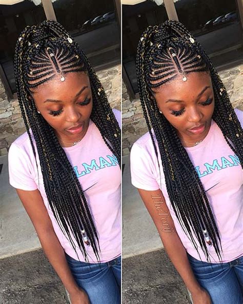 33 Fulani Tribal Braids Ponytail Hairstyles For Black Hair In Style