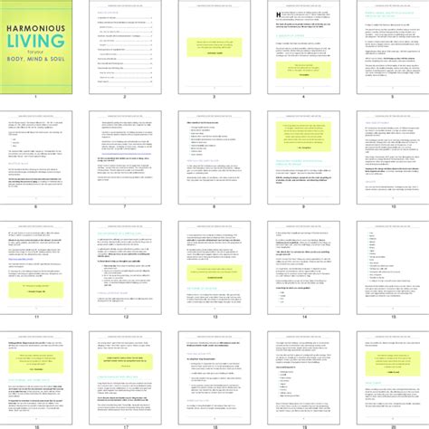 PLR Reports & eBooks - Harmonious Living For Your Body Mind And Soul