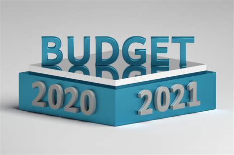 Budget 2021 ireland was on 13th october 2020. Word budget on a podium with 2020 and 2021 year numbers | Premium Photo
