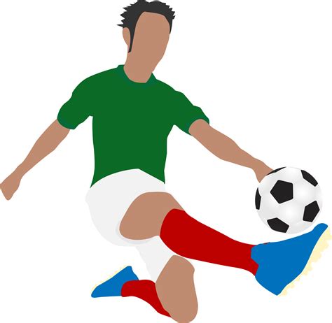 Cartoon Football Soccer Player Man In Action 10135637 Png