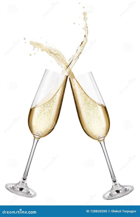 Champagne Glasses Making Toast Stock Photo Image Of Drink Bubble
