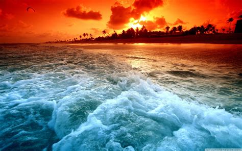 Beach Sunset 1080p Wallpapers Wallpaper Download High Resolution 4k