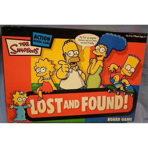 The Simpsons Lost And Found Board Game For 2 4 Players Complete