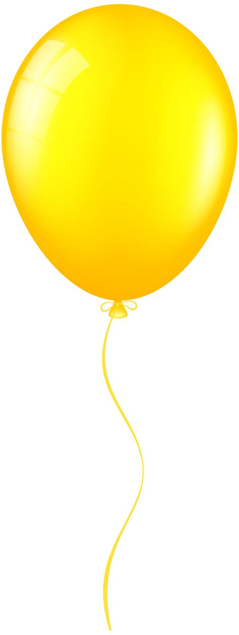 Yellow Balloons Clip Art