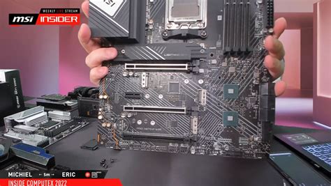 Msi Showcases The Dual Chip Design Of The Amd X670 Motherboard