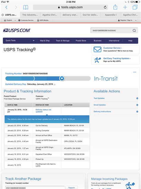 Usps Tracking Not Updating Today Maribel