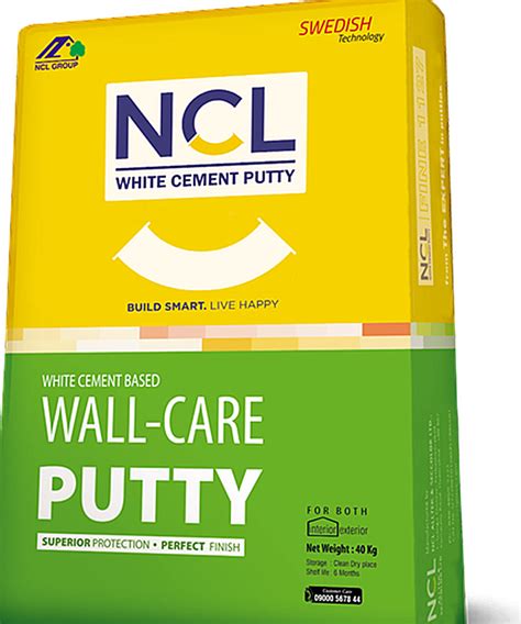 40 Kg Ncl Cement Wall Care Putty At Rs 403bag Cement Putty In