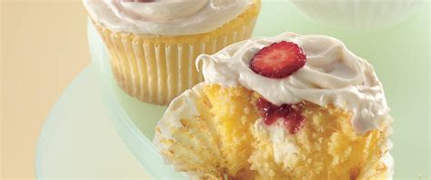 Empty no bake cookie dough mix into cream cheese and butter mixture. Strawberry-Cream Cheese Cupcakes recipe from Betty Crocker