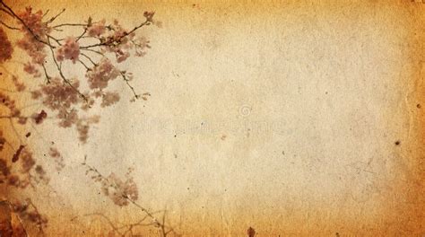 Old Paper Flower Background
