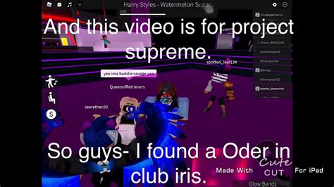 Finding Oders In Roblox Club Iris Youtube