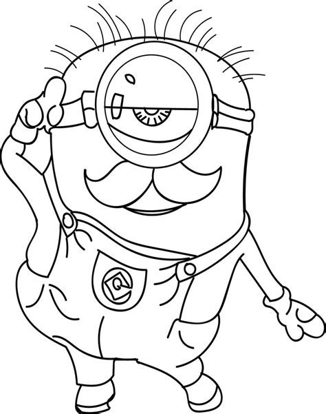 Minion Coloring Pages Best Coloring Pages For Kids Coloring Wallpapers Download Free Images Wallpaper [coloring654.blogspot.com]