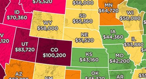 This Map Shows How Much You Need To Make To Afford The Average Home In