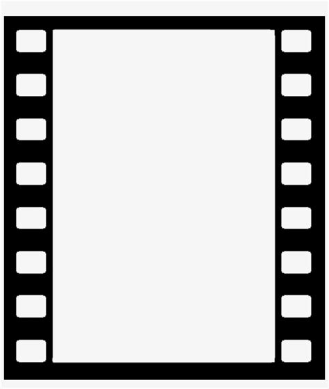 Film Reel Border Png Black And White Film Strip Transparent