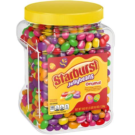 Starburst Original Jelly Beans Bulk Tub 3lbs Candy Funhouse