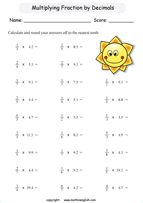 Multiply decimals column multiplication with extra space to solve problems multiply a decimal (up to hundredths) by a whole number multiply a decimal (up to. multiply decimals and fractions printable grade 6 math worksheet
