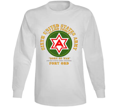 Army 6th United States Army Fort Ord Long Sleeve