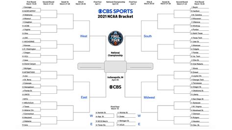 Maybe you would like to learn more about one of these? NCAA bracket 2021: Printable March Madness bracket, NCAA ...