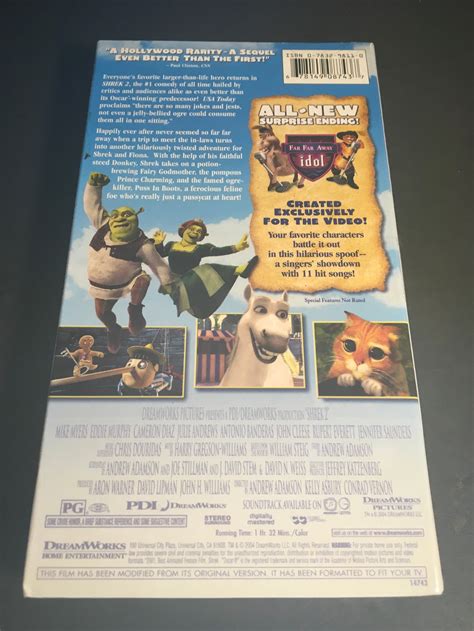2001 Dreamworks Shrek 2 Vhs Tape Factory Sealed New Etsy Uk