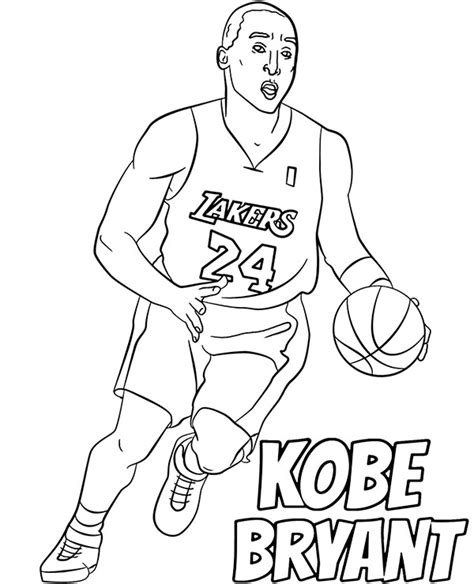 Here you can explore hq kobe bryant transparent illustrations, icons and clipart with filter setting like size, type, color etc. Kobe Bryant coloring page basketball - Topcoloringpages.net