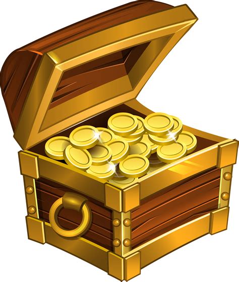 Gold Treasure Png Free Transparent Clipart Clipartkey Images And My