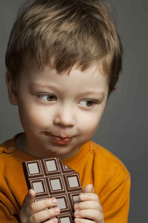Boy Eating Chocolate Babyscience