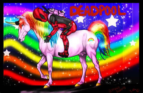 Deadpool And His Unicorn By Lame Lane On Deviantart