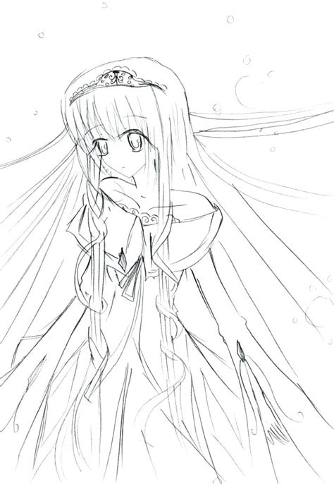 Sad Anime Girls Coloring Pages Coloring Pages