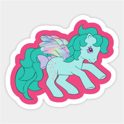 Retro G1 My Little Pony Peach Blossom My Little Pony Sticker