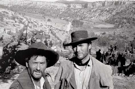 Clint Eastwood And Eli Wallach On The Set Of The Good The Bad And The Ugly Clint Eastwood