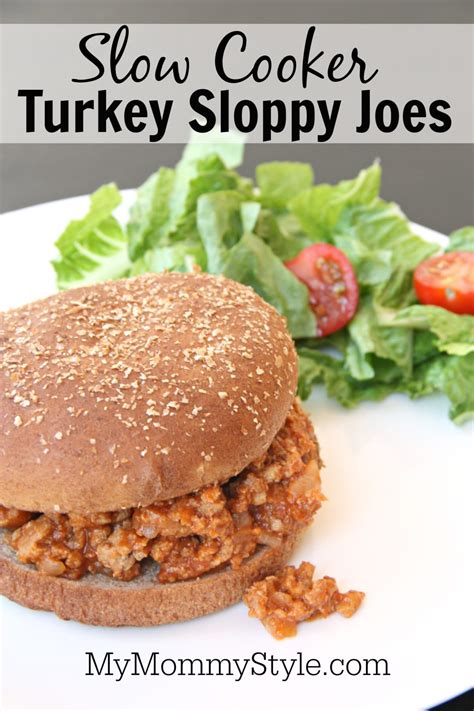 Slow Cooker Turkey Sloppy Joes My Mommy Style