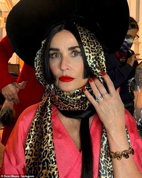 Demi Moore Looks Youthful Dressed In Character Two Weeks Before Her Th Birthday Daily