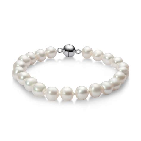 Pearl Bracelets For Women Freshwater Cultured Genuine Pearl Bangle With