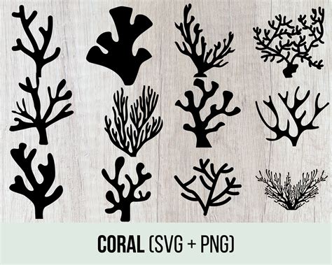 Coral Svg Coral Reef Svg Coral Png Coral Svg Bundle Cut Etsy Ireland
