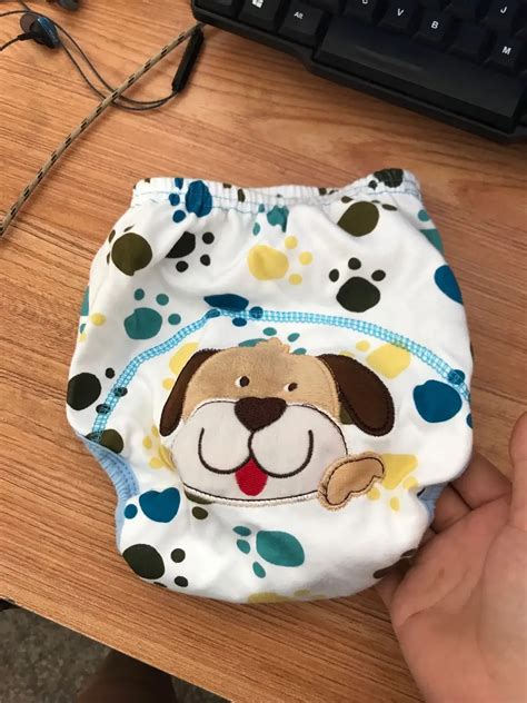 Cute Animal Embroidered Elastic Baby Diaper Pants New Born Baby Soft