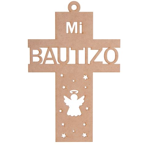 Cruz De Madera Mi Bautizo 27x18cm Fantasias Miguel Fantasías Miguel