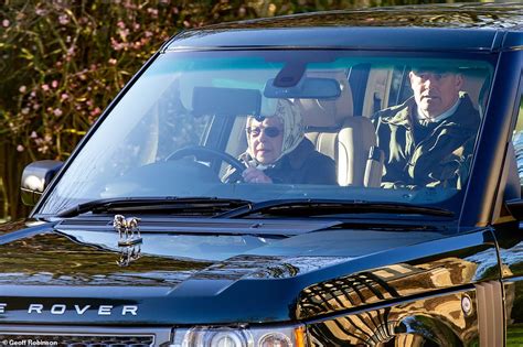 Unflustered By Megxit The Queen Drives Through Sandringham With Mascot