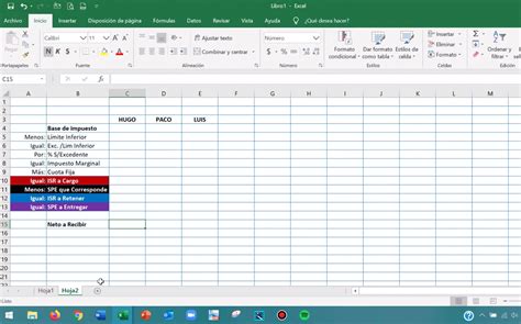 Plantilla En Excel Para El Cálculo De La Gratificacion Por Navidad