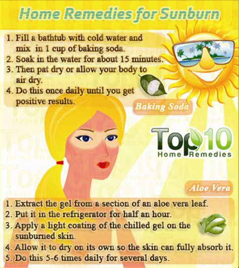 Home Remedies For Sunburn Top 10 Home Remedies