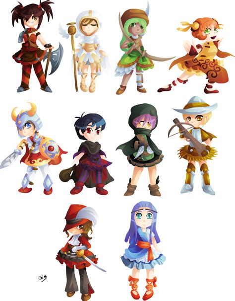 Rpg Character Classes By Lady Of Link On Deviantart
